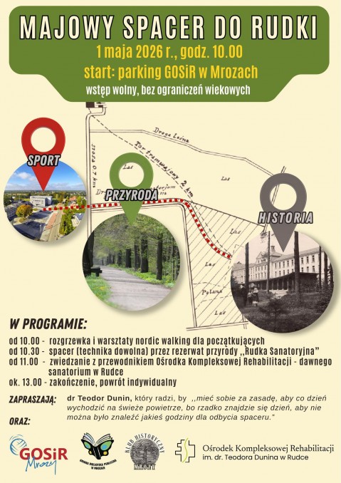 Zapraszamy na Majowy Spacer do Rudki! 🚶&zwj;♂️