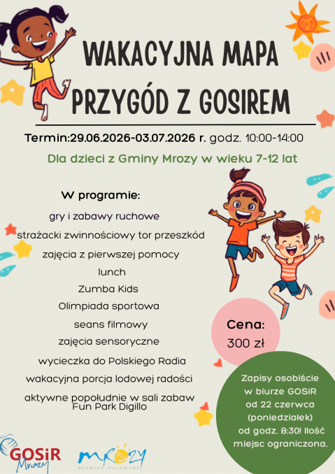 WAKACYJNA MAPA PRZYG&Oacute;D Z GOSiR-em!